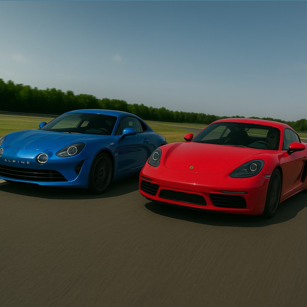 Stage Multivolant ALPINE A110 Porsche Cayman T 718 sur le circuit d'issoire