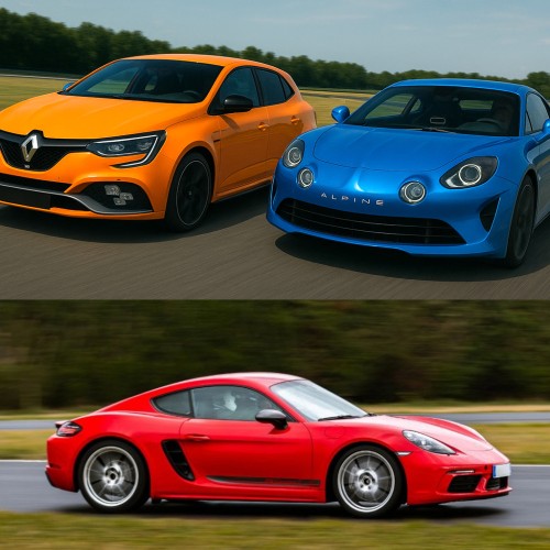 Stage Trio mégane 4 Rs ALPINE A110 Porsche Cayman T 718 sur le circuit d'issoire