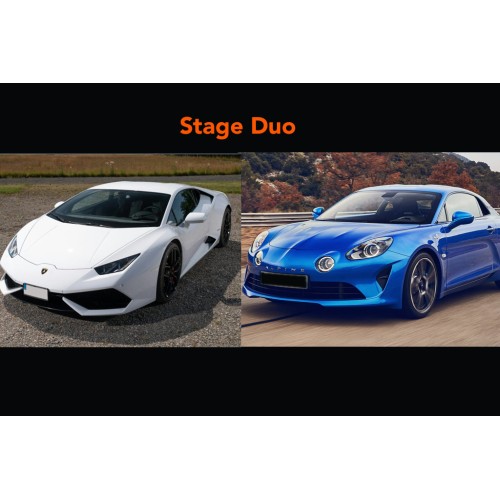 Stage Duo Alpine A110s + Lamborghini Huracan
